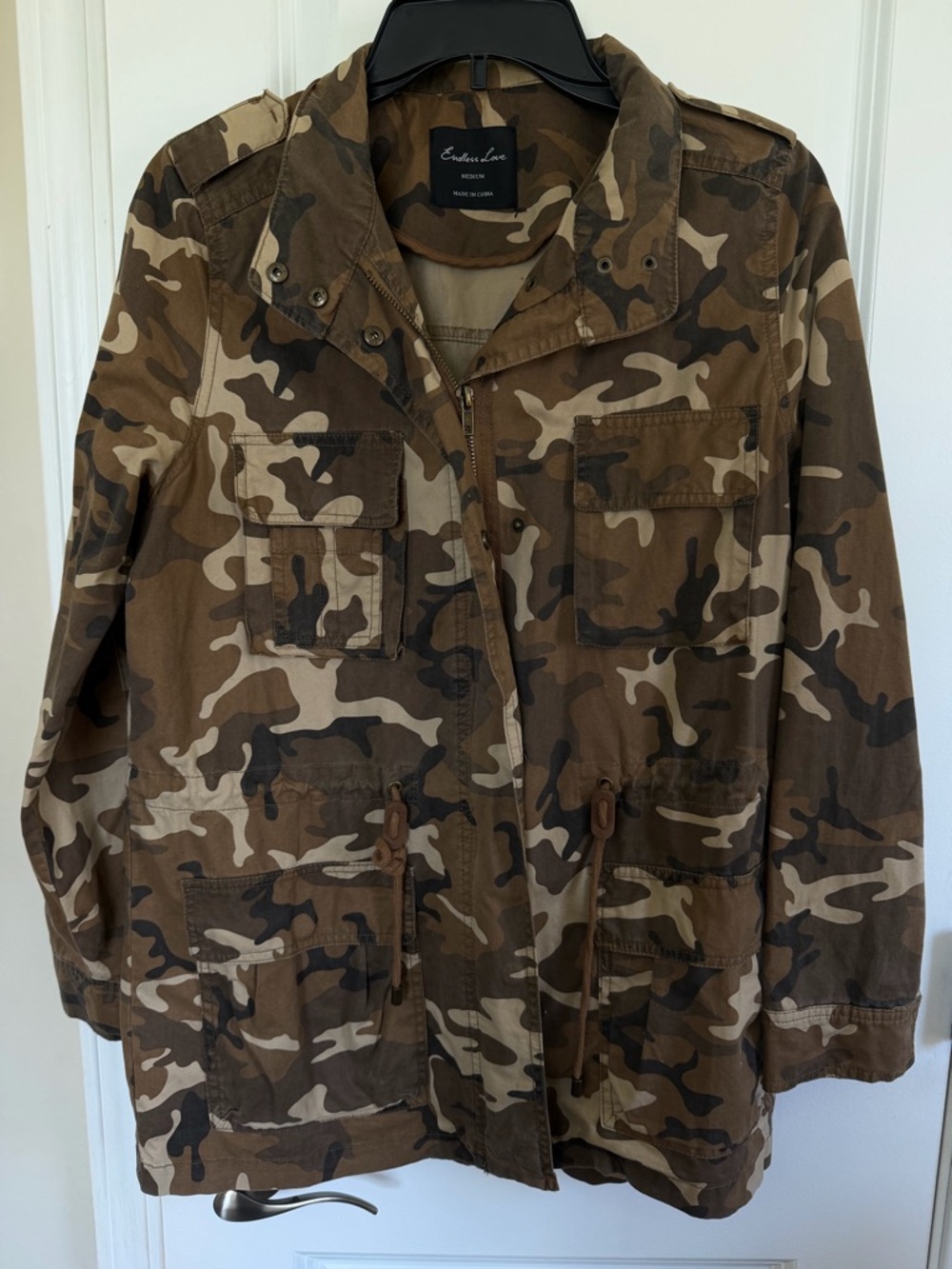 Eddie Bauer Women's Brown Camo Utility Jacket